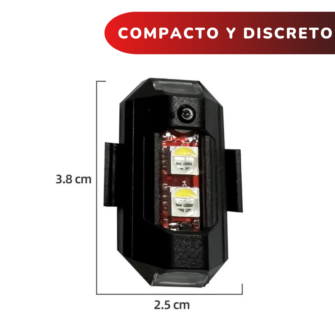 KIT LUCES PARA AUTO - 4 PIEZAS