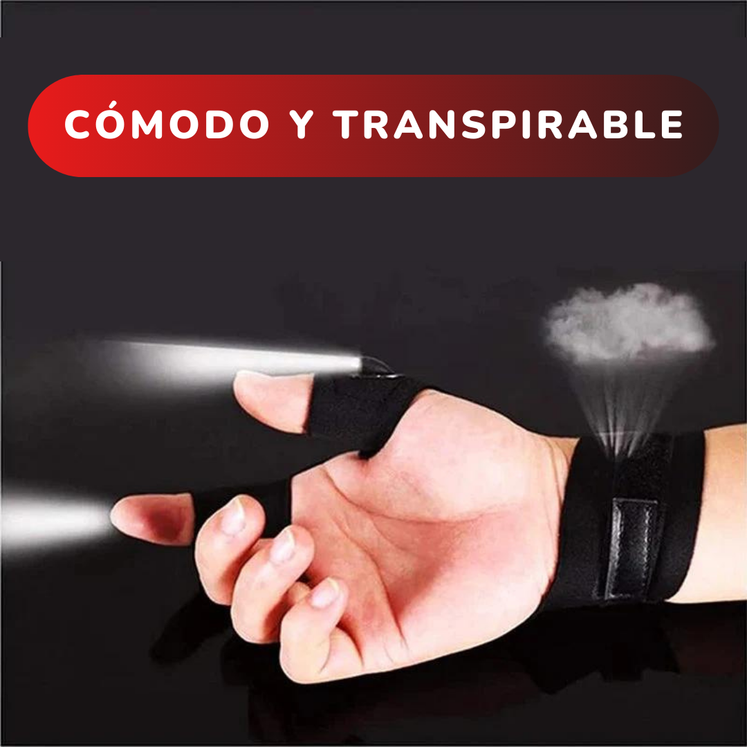 Guantes de emergencia con luz LED