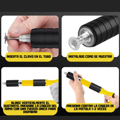 PISTOLA DE CLAVOS + ESTUCHE Y CLAVOS DE REGALO 🎁