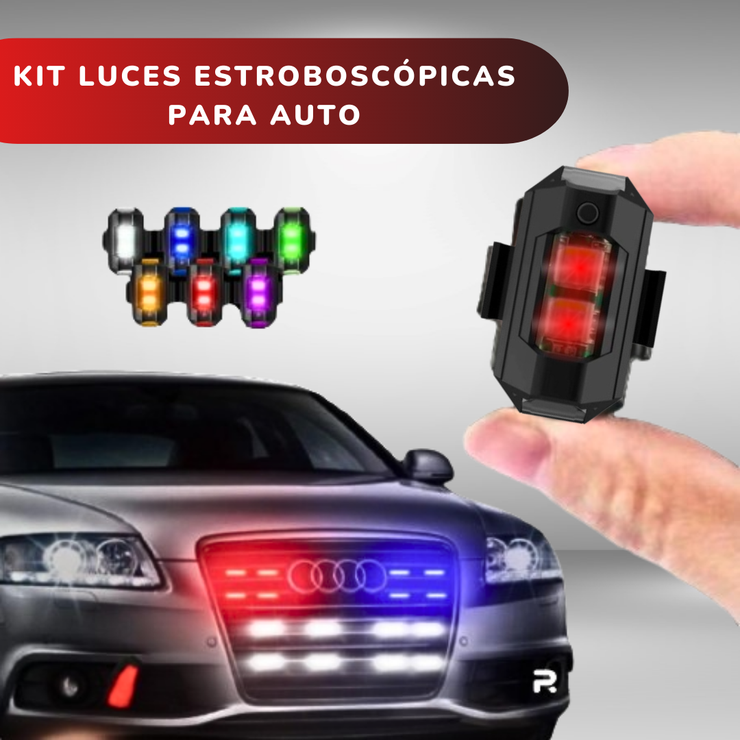 KIT LUCES PARA AUTO - 4 PIEZAS