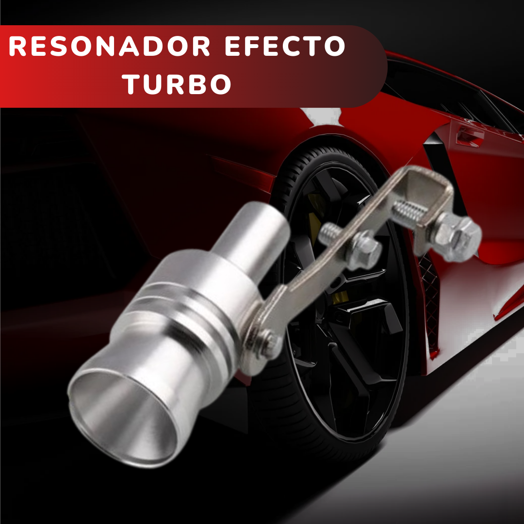 TURBOESCAPE ® RESONADOR TURBO PARA AUTO Y MOTO