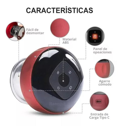 VentPro™ Masajeador Eléctrico Con Terapia De Luz Roja