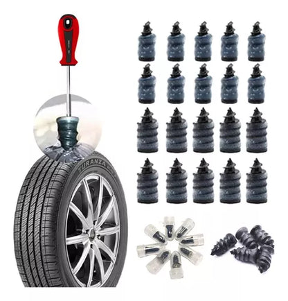 TIREFIX™ KIT NANO REPARADOR DE EMERGENCIA (20 PZ) 🚨