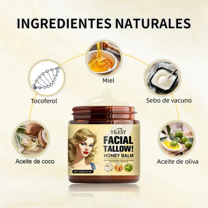 FACIAL TALLOW® (3 PIEZAS) ✨ Bálsamo Anti-Envejecimiento